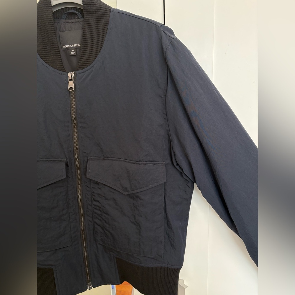 Banana Republic Men's Navy Bomber Jacket - Picture 9 of 9